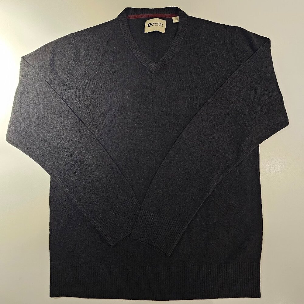 Haggar Men's V-Neck Sweater Size L
